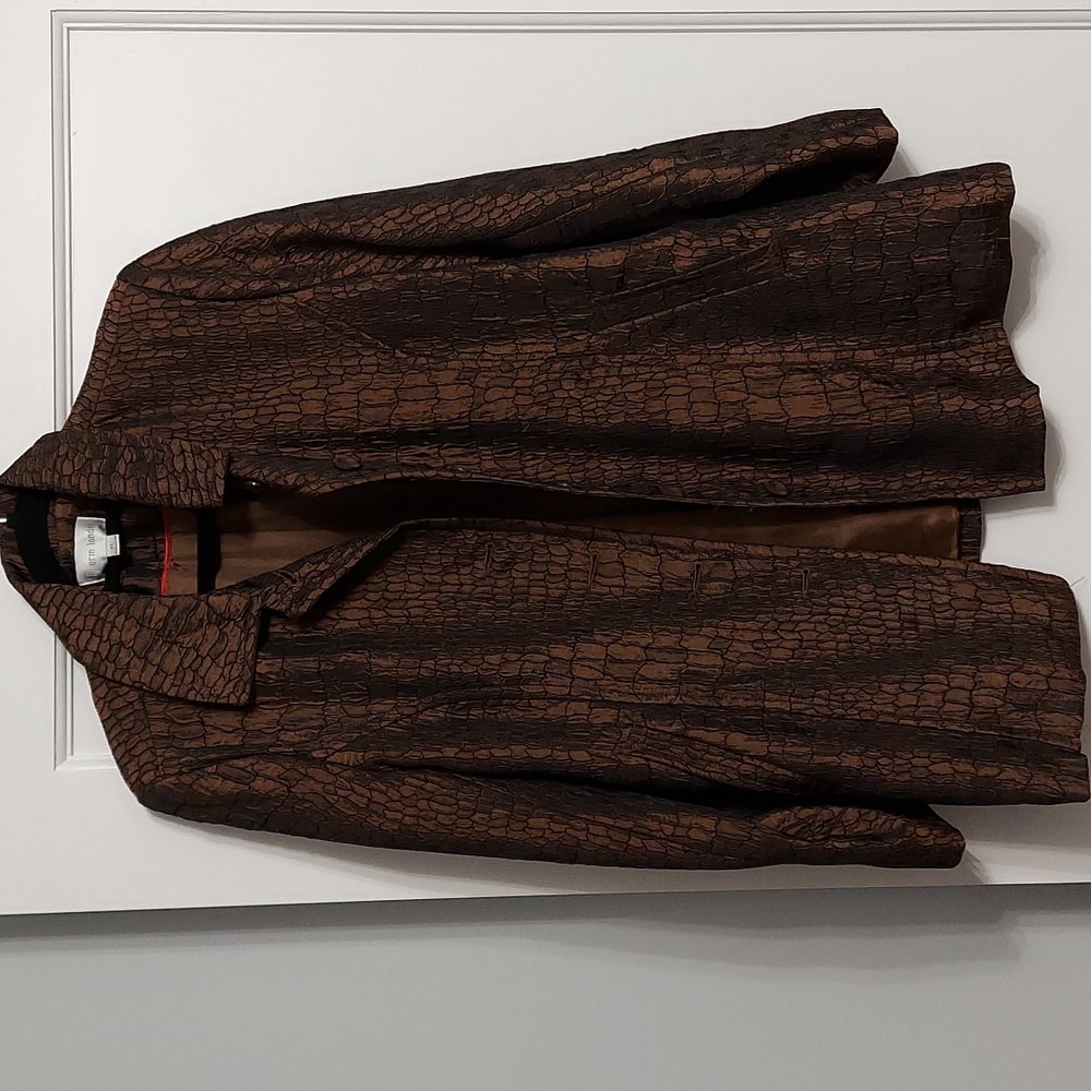 Erin London Womens Blazer in Brown
